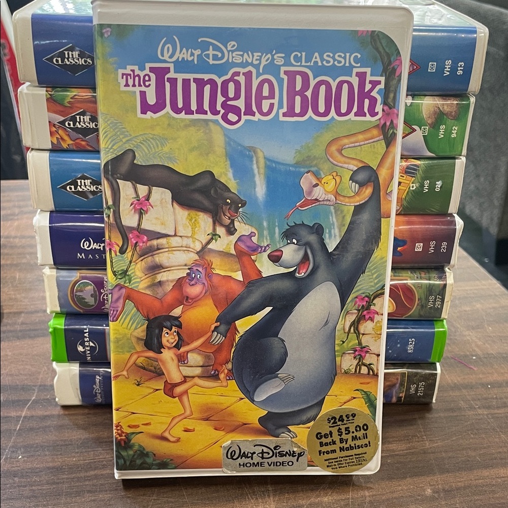 Vintage 1991 Black Diamond Walt Disney's The Jungle Book VHS